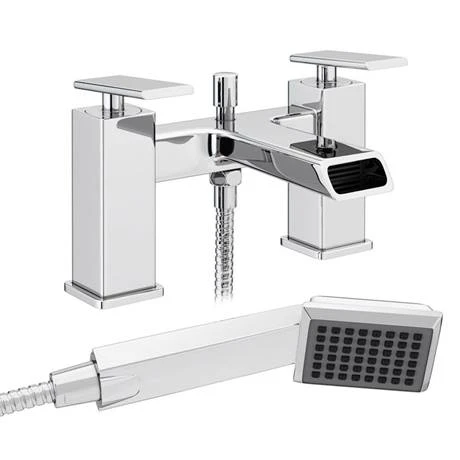 Flare Modern Bath Shower Mixer Tap + Shower Kit 4 Flare Modern Bath Shower Mixer Tap + Shower Kit - Image 2