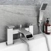 Flare Modern Bath Shower Mixer Tap + Shower Kit 2 Flare Modern Bath Shower Mixer Tap + Shower Kit -LuxTaps Store 1250 CR P1