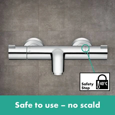 Hansgrohe Ecostat 1001 CL Thermostatic Exposed Bath Shower Mixer - 13201000 5 Hansgrohe Ecostat 1001 CL Thermostatic Exposed Bath Shower Mixer - 13201000 - Image 3