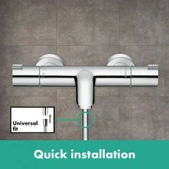 Hansgrohe Ecostat 1001 CL Thermostatic Exposed Bath Shower Mixer - 13201000 9 Hansgrohe Ecostat 1001 CL Thermostatic Exposed Bath Shower Mixer - 13201000 -LuxTaps Store 13201000 D3 460
