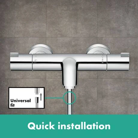 Hansgrohe Ecostat 1001 CL Thermostatic Exposed Bath Shower Mixer - 13201000 6 Hansgrohe Ecostat 1001 CL Thermostatic Exposed Bath Shower Mixer - 13201000 - Image 4