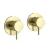 JTP Vos Brushed Brass Wall Mounted Side Valves (Pair) 2 JTP Vos Brushed Brass Wall Mounted Side Valves (Pair) -LuxTaps Store 23089BBR P