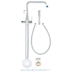 Grohe Essence Floor Mounted Bath Shower Mixer - Chrome - 23491001 -LuxTaps Store 23491001 D2 460