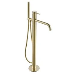 JTP Vos Brushed Brass Freestanding Bath Shower Mixer