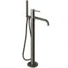 JTP Vos Brushed Black Freestanding Bath Shower Mixer -LuxTaps Store 27534BBL P