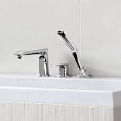 Hansgrohe Metris 3-Hole Deck Mounted Single Lever Bath Mixer - 31190000 -LuxTaps Store 31190000 D2 460