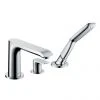 Hansgrohe Metris 3-Hole Deck Mounted Single Lever Bath Mixer - 31190000 1 Hansgrohe Metris 3-Hole Deck Mounted Single Lever Bath Mixer - 31190000 -LuxTaps Store 31190000 P