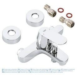 Grohe Eurosmart Cosmopolitan Wall Mounted Bath Shower Mixer - 32831000 7 Grohe Eurosmart Cosmopolitan Wall Mounted Bath Shower Mixer - 32831000 -LuxTaps Store 32831000 D2 460