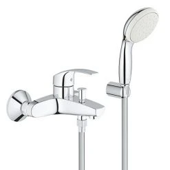 Grohe Eurosmart Wall Mounted Bath Shower Mixer and Kit - 3330220A