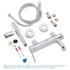Grohe Essence Wall Mounted Bath Shower Mixer and Kit - 33628001 -LuxTaps Store 33628001 D2 460