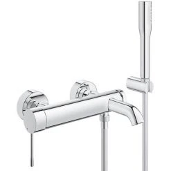 Grohe Essence Wall Mounted Bath Shower Mixer and Kit - 33628001