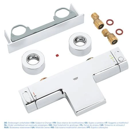 Grohe Grohtherm 2000 Wall Mounted Thermostatic Bath Shower Mixer - 34464001 8 Grohe Grohtherm 2000 Wall Mounted Thermostatic Bath Shower Mixer - 34464001 - Image 6