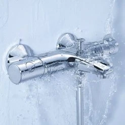 Grohe Grohtherm TMV2 800 Thermostatic Bath Shower Mixer - 34569000 9 Grohe Grohtherm TMV2 800 Thermostatic Bath Shower Mixer - 34569000 -LuxTaps Store 34569000 D3 460