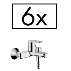 Hansgrohe Pack of 6 Vernis Blend Exposed Single Lever Bath Shower Mixer - 71447000