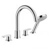 Hansgrohe Vernis Blend 4-hole Deck Mounted Bath Mixer - Chrome - 71456000 -LuxTaps Store 71456000 P