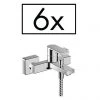 Hansgrohe Pack of 6 Vernis Shape Exposed Single Lever Bath Shower Mixer - 71457000 1 Hansgrohe Pack of 6 Vernis Shape Exposed Single Lever Bath Shower Mixer - 71457000 -LuxTaps Store 71457000 P