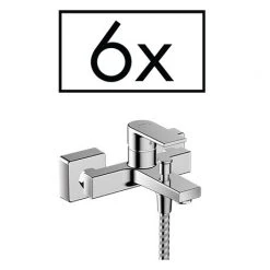 Hansgrohe Pack of 6 Vernis Shape Exposed Single Lever Bath Shower Mixer - 71457000
