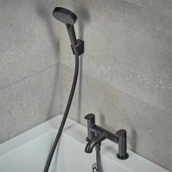Hansgrohe Vernis Blend Bath Shower Mixer with Kit - Matt Black - 71461670 10 Hansgrohe Vernis Blend Bath Shower Mixer with Kit - Matt Black - 71461670 -LuxTaps Store 71461670.ai2 460
