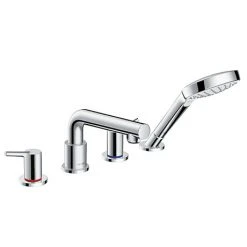 Hansgrohe Talis S 4-hole Deck Mounted Bath Mixer for Secuflex - 72418000