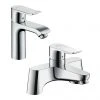 Hansgrohe Metris 110 Basin Mixer + Bath Filler Tap Package -LuxTaps Store 88100777 P