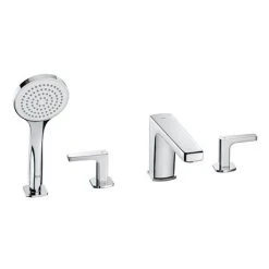 Roca Escuadra 4-Hole Bath Shower Mixer with Kit - A5A0901C00