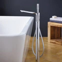Ideal Standard Tonic II Single Lever Freestanding Bath Shower Mixer 11 Ideal Standard Tonic II Single Lever Freestanding Bath Shower Mixer -LuxTaps Store A6347AA D3 460