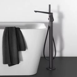 Ideal Standard Silk Black Tonic II Freestanding Bath Shower Mixer -LuxTaps Store A6347XG D2 460