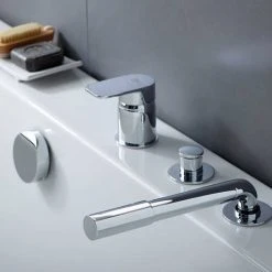 Ideal Standard Tonic II Single Lever 3-Hole Bath Shower Mixer with Spout -LuxTaps Store A6349AA D4 460
