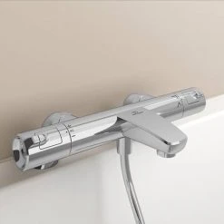 Ideal Standard Ceratherm T50 Exposed Thermostatic Bath Shower Mixer - A7224AA 9 Ideal Standard Ceratherm T50 Exposed Thermostatic Bath Shower Mixer - A7224AA -LuxTaps Store A7224AA D3 460