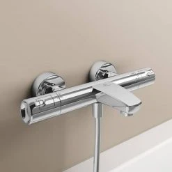 Ideal Standard Ceratherm T50 Exposed Thermostatic Wall Mounted Bath Shower Mixer - A7697AA -LuxTaps Store A7697AA D3 460
