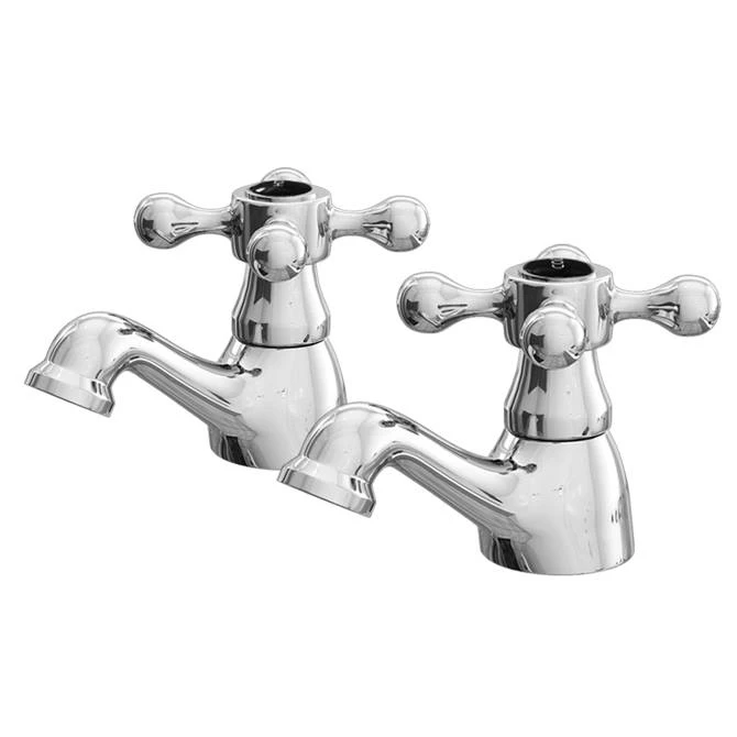 Albert Traditional Bath Taps with Black Indices (Pair) 3 Albert Traditional Bath Taps with Black Indices (Pair)