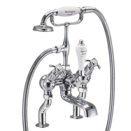 Burlington Anglesey Regent - Angled Deck Mounted Bath/Shower Mixer - ANR19 3 Burlington Anglesey Regent - Angled Deck Mounted Bath/Shower Mixer - ANR19