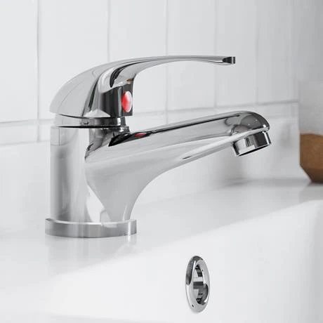 Apollo Contemporary Basin and Bath Shower Mixer Taps - Chrome 4 Apollo Contemporary Basin and Bath Shower Mixer Taps - Chrome - Image 2