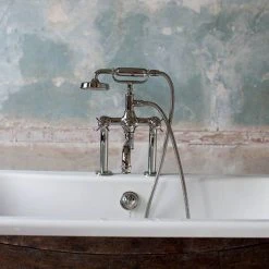 Arcade Deck Mounted Bath Shower Mixer - Nickel - Various Tap Head Options 10 Arcade Deck Mounted Bath Shower Mixer - Nickel - Various Tap Head Options -LuxTaps Store ARC18 D3 460