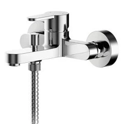 Nuie Arvan Wall Mounted Bath Shower Mixer + Shower Kit - ARV316