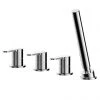 Nuie Arvan Deck Mounted 4TH Bath Shower Mixer - ARV334 1 Nuie Arvan Deck Mounted 4TH Bath Shower Mixer - ARV334 -LuxTaps Store ARV334 P