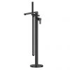 Toreno Round Black Freestanding Bath Shower Mixer -LuxTaps Store ARV421 P