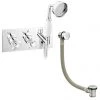 Astoria Traditional Concealed Thermostatic 2-Way Shower Valve with Handset + Freeflow Bath Filler 2 Astoria Traditional Concealed Thermostatic 2-Way Shower Valve with Handset + Freeflow Bath Filler -LuxTaps Store AST51VHPK1 p