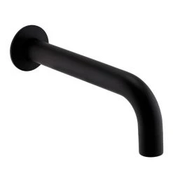 Arezzo Matt Black Wall Mounted Bath Spout