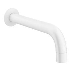 Arezzo Matt White Wall Mounted Bath Spout