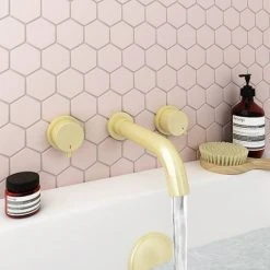 Arezzo Round Brushed Brass Wall Mounted (3TH) Bath Filler Tap 6 Arezzo Round Brushed Brass Wall Mounted (3TH) Bath Filler Tap -LuxTaps Store AZ3THBRBF n d3 460