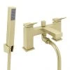 Arezzo Leva Bath Shower Mixer incl. Shower Kit Brushed Brass 1 Arezzo Leva Bath Shower Mixer incl. Shower Kit Brushed Brass -LuxTaps Store AZ741B p