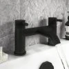 Arezzo Fluted Round Matt Black Bath Filler Tap 2 Arezzo Fluted Round Matt Black Bath Filler Tap -LuxTaps Store AZ7TMBF np