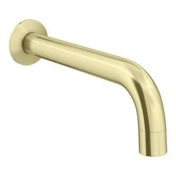 Arezzo Brushed Brass Round Concealed Manual Valve + Bath Spout 8 Arezzo Brushed Brass Round Concealed Manual Valve + Bath Spout -LuxTaps Store AZBBWBF n d2 460
