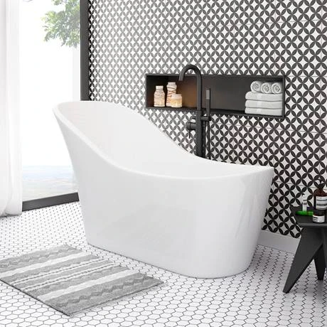 Arezzo Matt Black Freestanding Bath Tap with Shower Mixer 4 Arezzo Matt Black Freestanding Bath Tap with Shower Mixer - Image 2