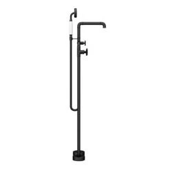 Arezzo Matt Black Industrial Style Freestanding Bath Shower Mixer Tap 11 Arezzo Matt Black Industrial Style Freestanding Bath Shower Mixer Tap -LuxTaps Store AZISBK05 n d3 460