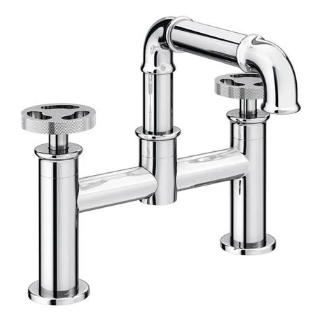Arezzo Chrome Industrial Style Bath Filler 5 Arezzo Chrome Industrial Style Bath Filler - Image 3