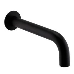 Arezzo Matt Black Round Concealed Manual Valve with Bath Spout + Shower Handset -LuxTaps Store AZMBSPK2 d2 460