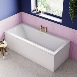 Arezzo Round Brushed Brass Bath Filler Tap 11 Arezzo Round Brushed Brass Bath Filler Tap -LuxTaps Store AZRBFBB d5 460