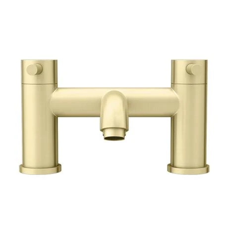 Arezzo Round Brushed Brass Bath Filler Tap 4 Arezzo Round Brushed Brass Bath Filler Tap - Image 2